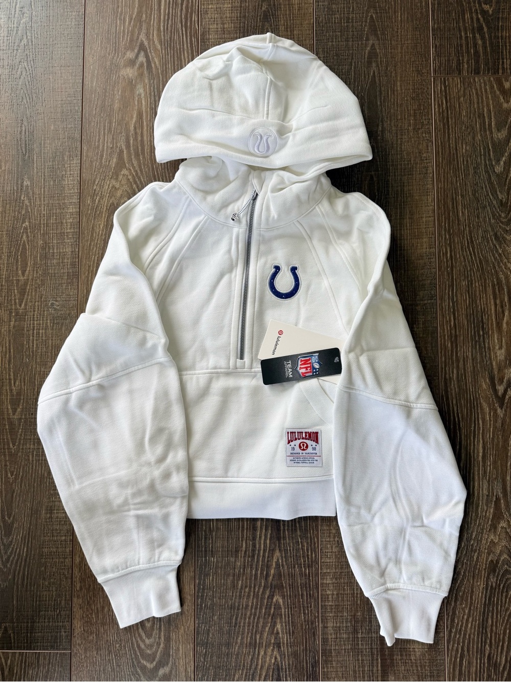 Lululemon NFL Indianapolis Colts Scuba Oversized Half Zip Hoodie XS/S